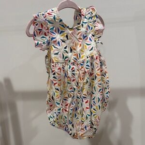 Pink Chicken Multicolor Baby Romper